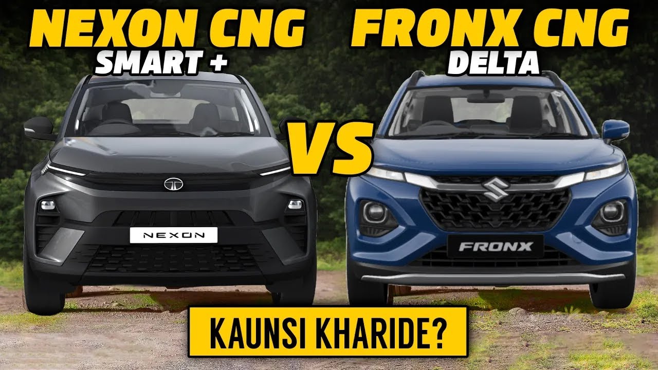New Nexon CNG vs Fronx CNG| Tata nexon smart+ CNG vs Maruti Suzuki Fronx CNG 2024 #cameratechreviews