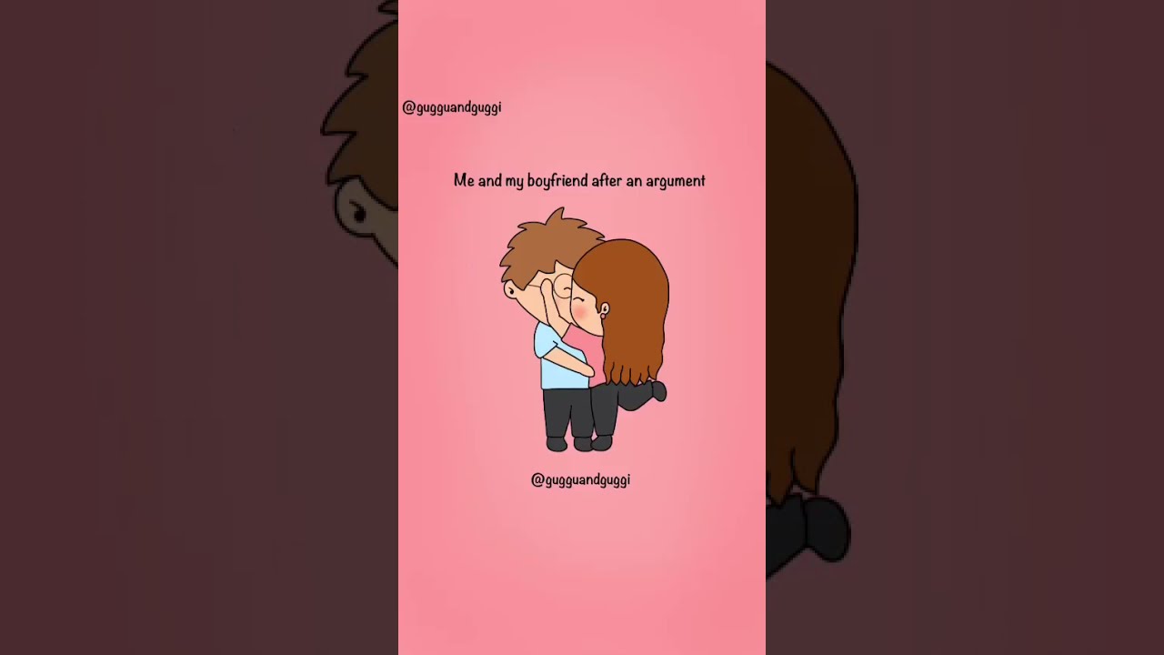 Me and my boyfriend after an argument | gugguandguggi | cute couple comics