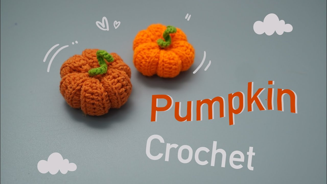 Wow!! Pumpkin crochet for halloween festival ถักฟักทอง #crochet #ถักโครเชต์ #pumpkin