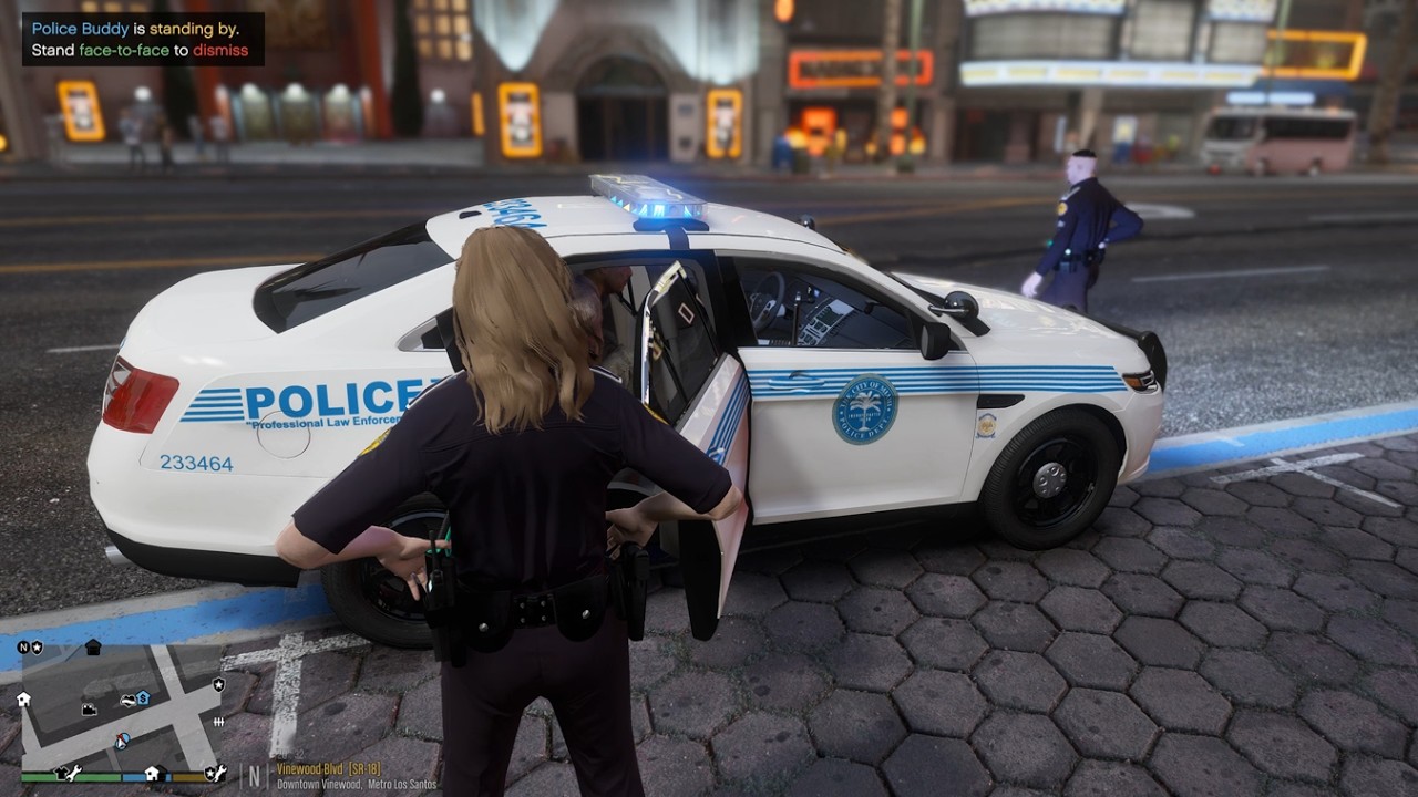 Gta 5 LSPDFR Let's Play As City Of Miami Female Officer - Police Taurus Patrol!