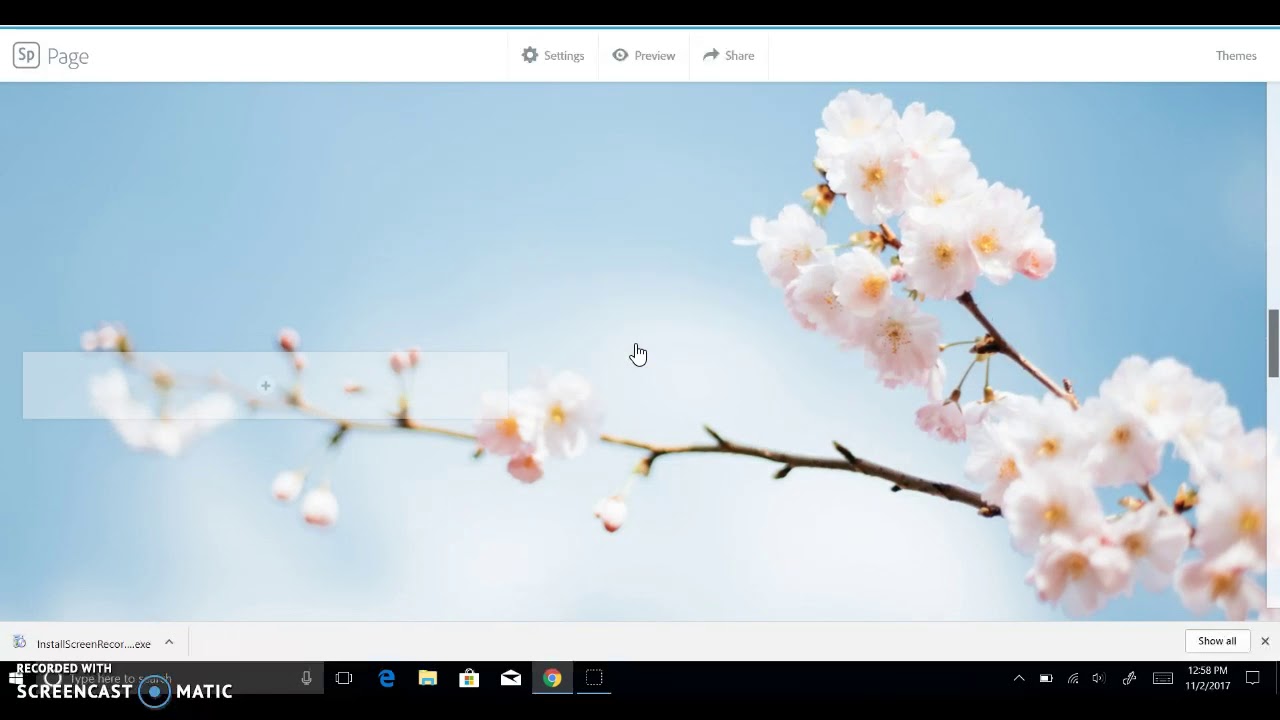 How to make a GlideShow page on Adobe Spark