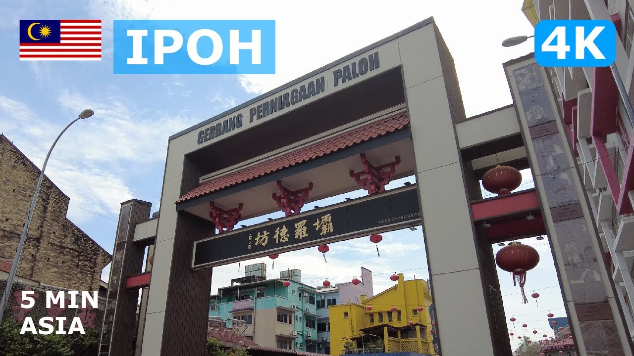 🇲🇾 Malaysia - Ipoh: 5 Minutes Walking Tour - 4K