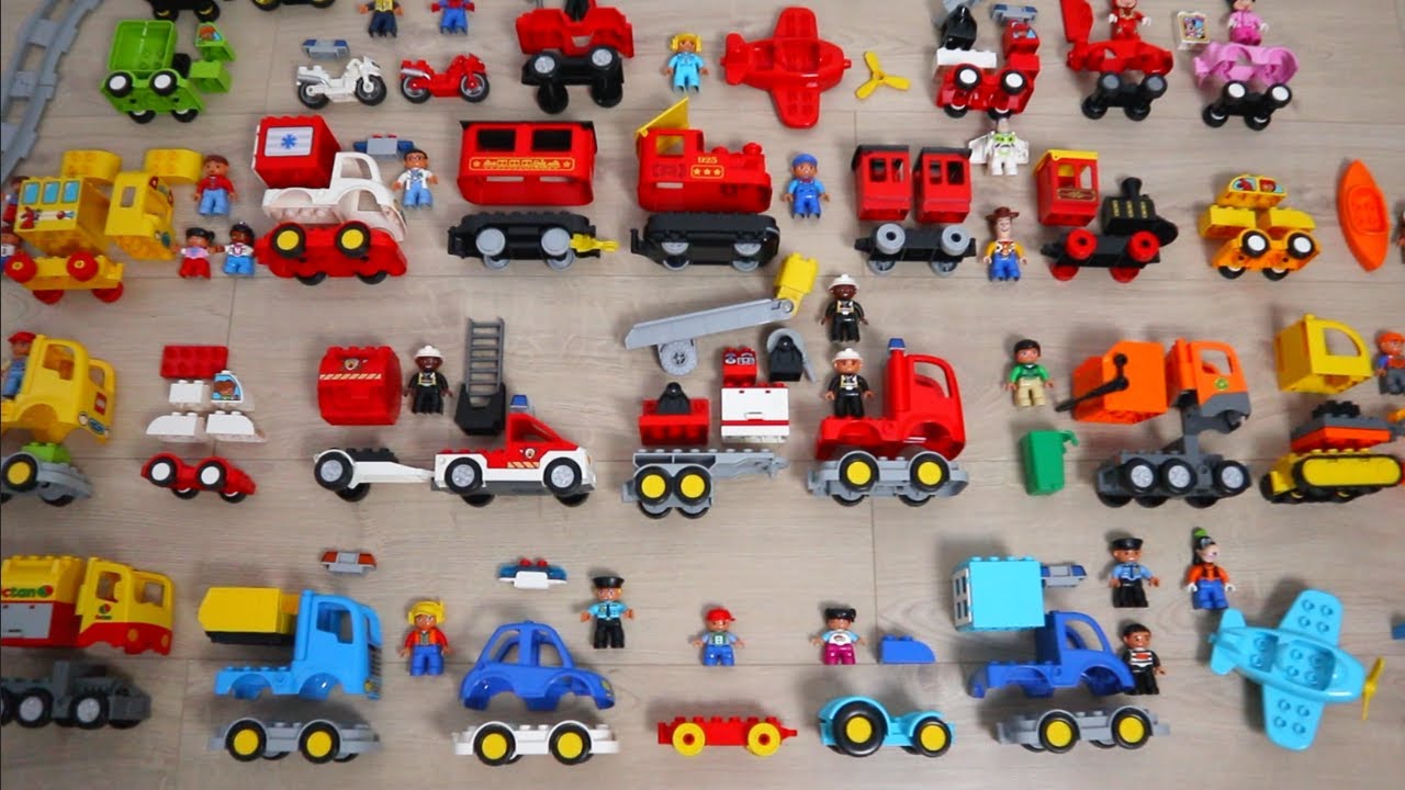 Lego DUPLO Játékautók, Vonat, Traktor, Kukásautó, Markoló, Busz, Tűzoltó Mese Gyerekeknek