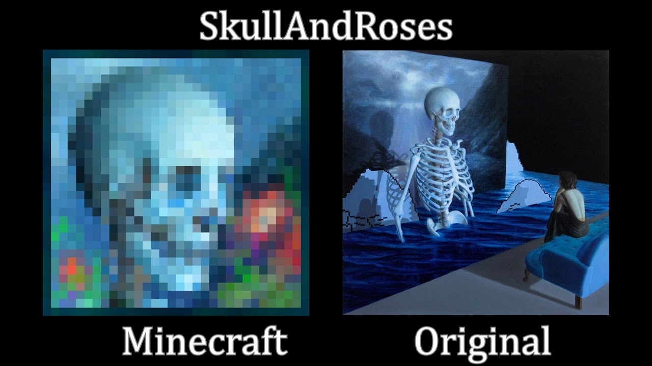 Minecraft Gemälde Original [Vergleich]