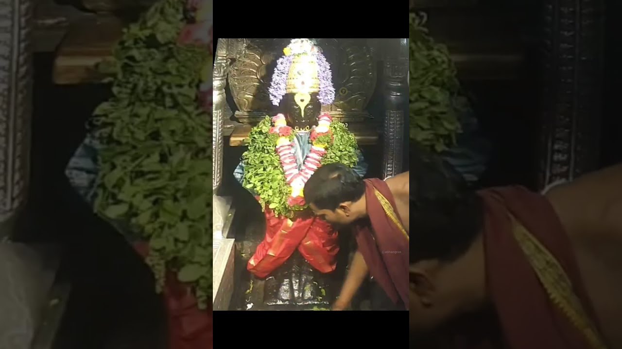 🚩श्री विठ्ठल रुक्मिणी आरती ✨🪔 Shri Vitthal Rukmini Dhoop Aarti🙏#livedarshanpandharpur 