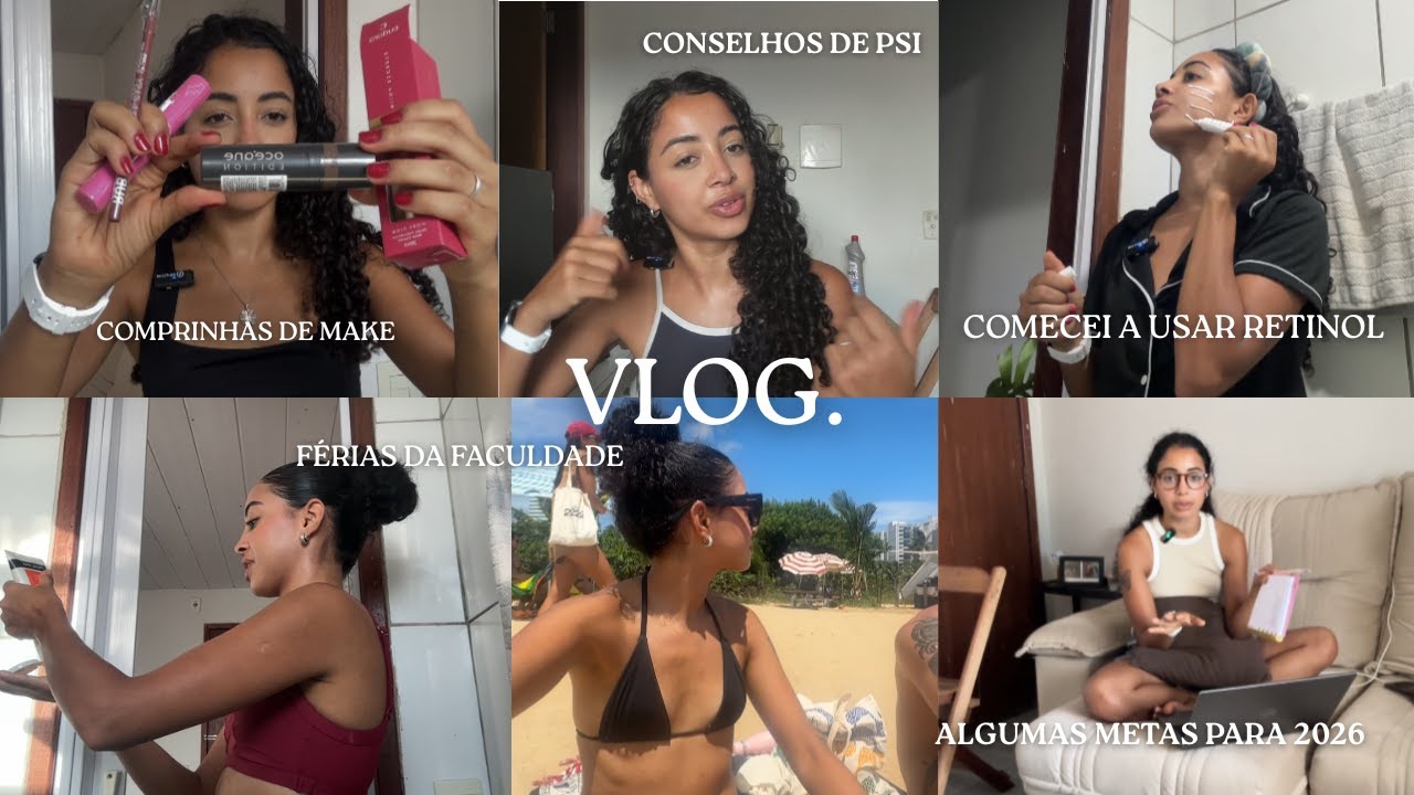 vlog da vida adulta, comprinhas de make, skincare anti idade, metas 2026, papo sobre relacionamento 