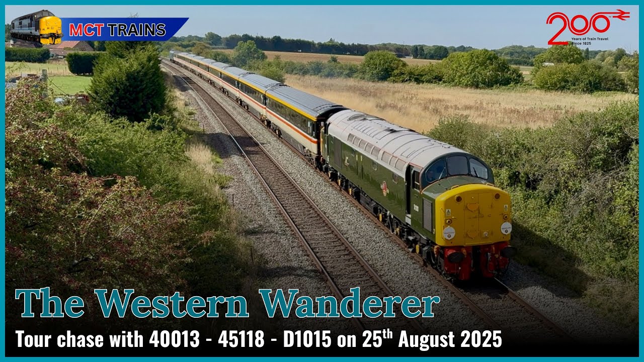 The Western Wanderer Tour - 25/08/25 with 40013 + 45118 + D1015 -