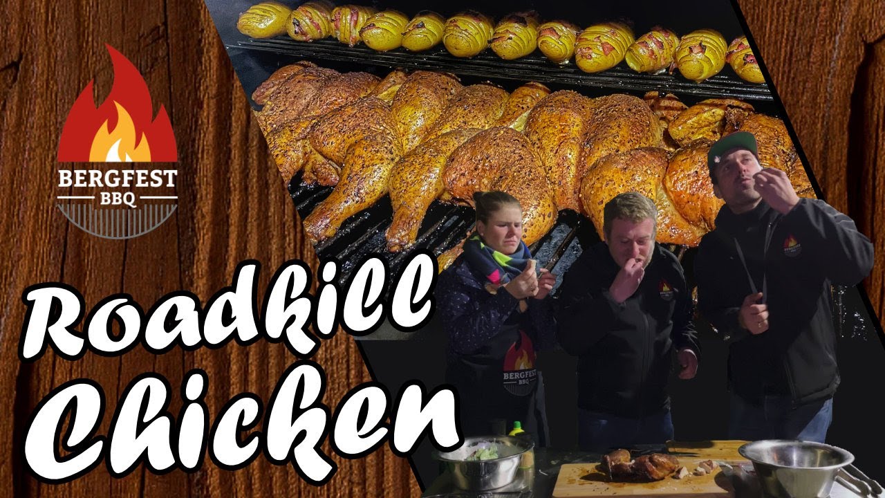 Roadkill Chicken knusprig vom Grill und einfach zubereitet.