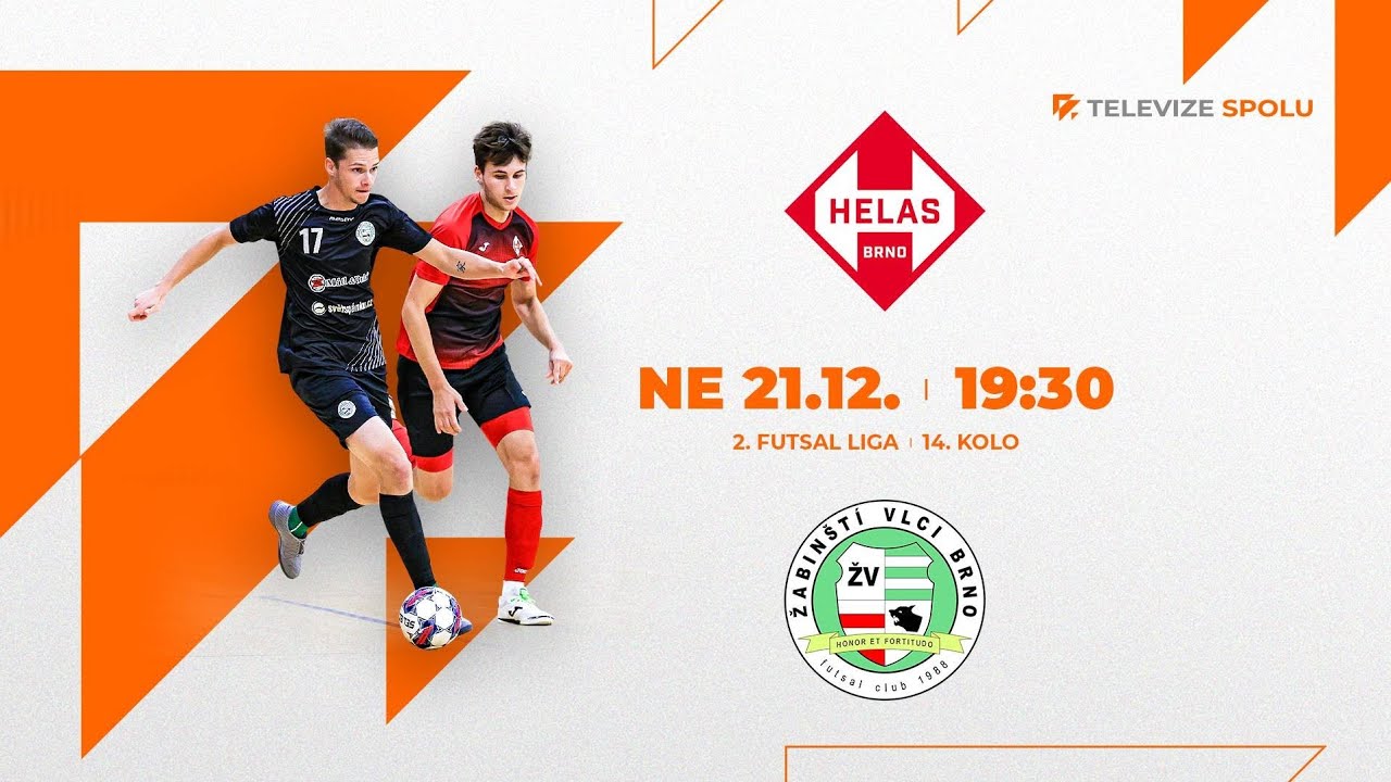 FUTSAL | Helas Brno B - Žabinští Vlci Brno (2. Futsal liga /14.kolo/2025-2026)