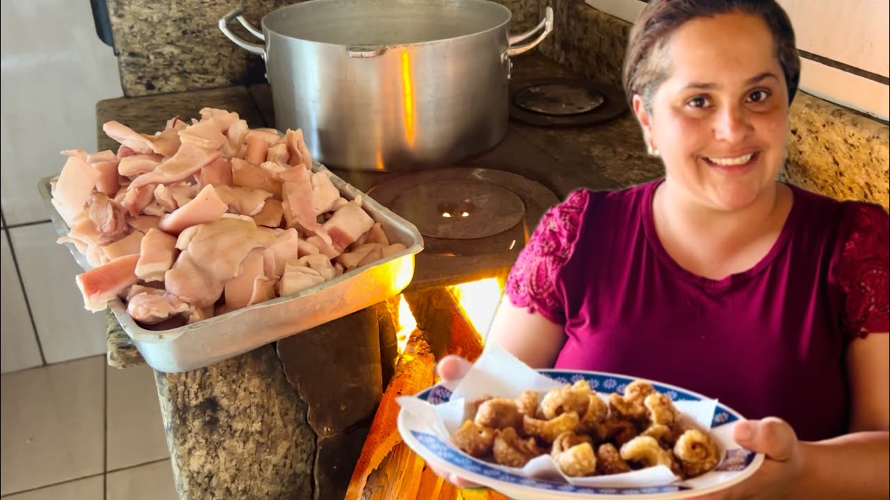 Torresmo &agrave; Pururuca super f&aacute;cil/ o melhor /fica crocante e delicioso e n&atilde;o estoura