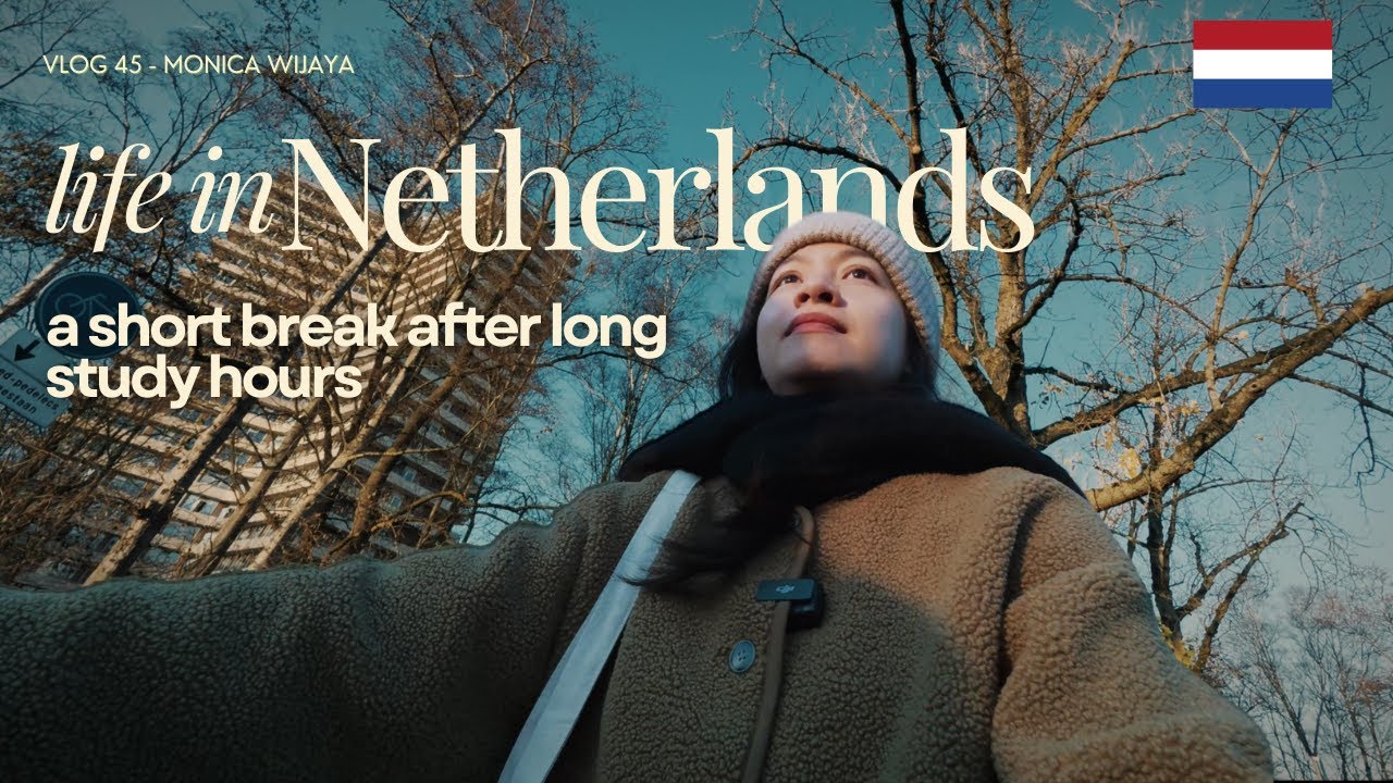 Student in the Netherlands vlog : studying for exam, taking a break, biking around campus