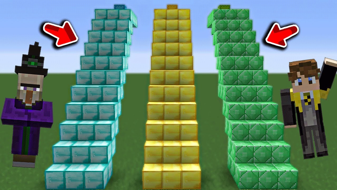 فلم ماين كرافت : لا تختار الدرج الخطأ (دايموند وقولد وايمرلد) 😱🔥 MineCraft Movie
