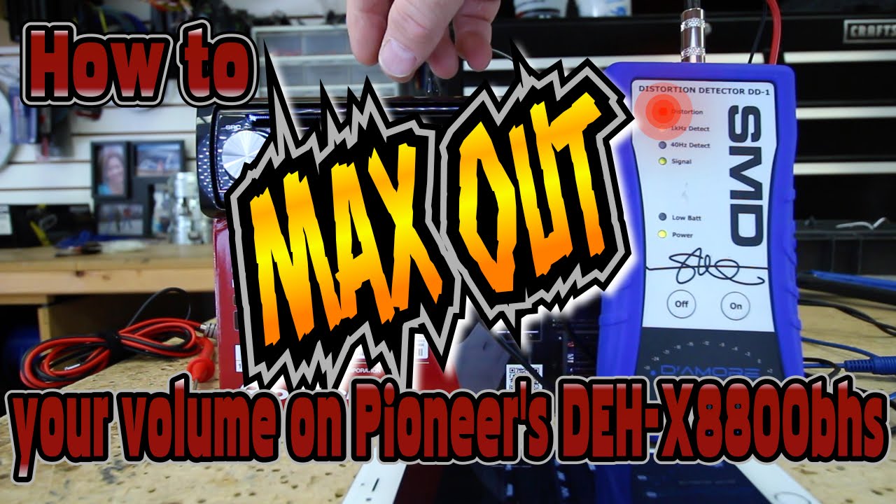 How to max out your Pioneer DEH X8800BHS with the SMD DD1 Distorion Detector