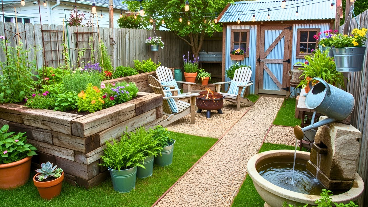 Rustic Farmhouse Garden Ideas for Small Backyard: DIY Projects, Budget Decor, and Space Saving Hacks
