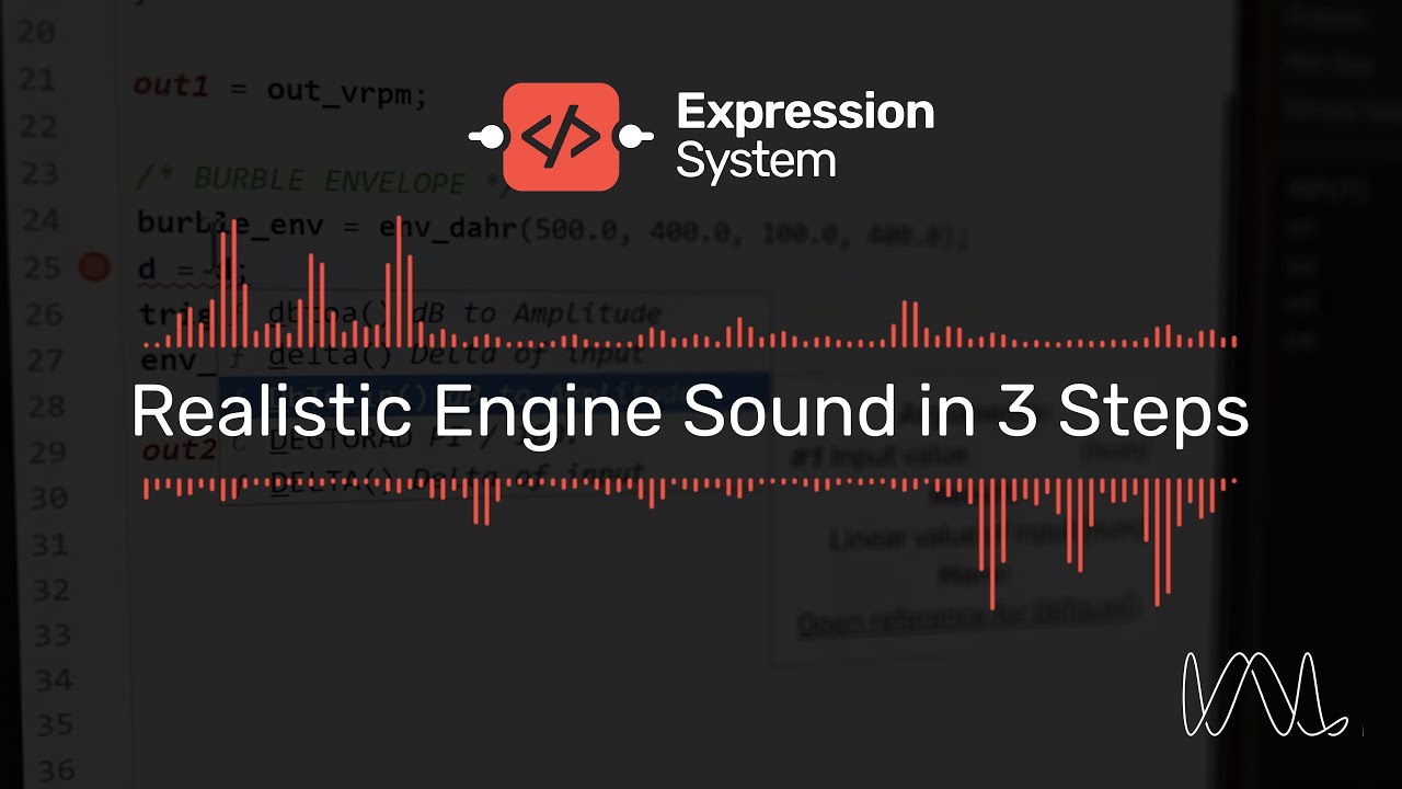Create Realistic Engine Sounds in 3 Easy Steps - Expression System for Audio Weaver
