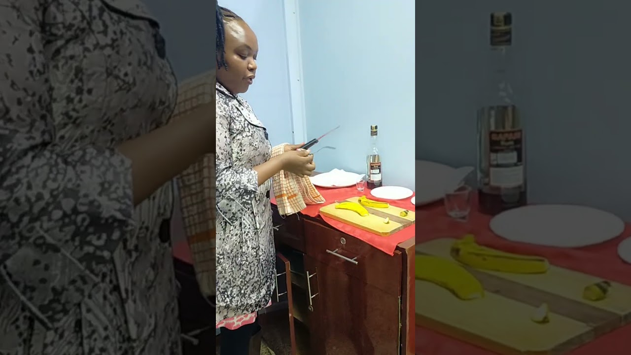 Preparation and service of a Banana fruit🍌@trainwithmadamnelly1985