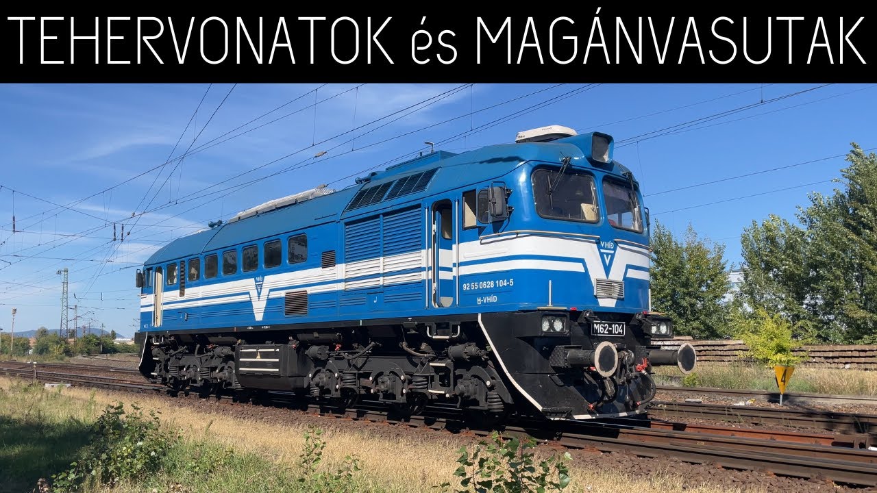 Tehervonatok és magánvasutak / Freight trains in Budapest #5 (4K/UHD)