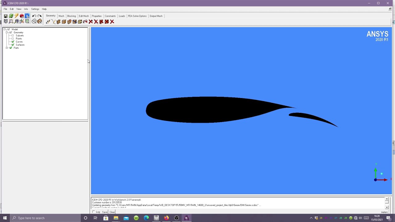 ICEM CFD on MULTI-ELEMENT AIRFOIL CONFIGURATIONS - Part 1