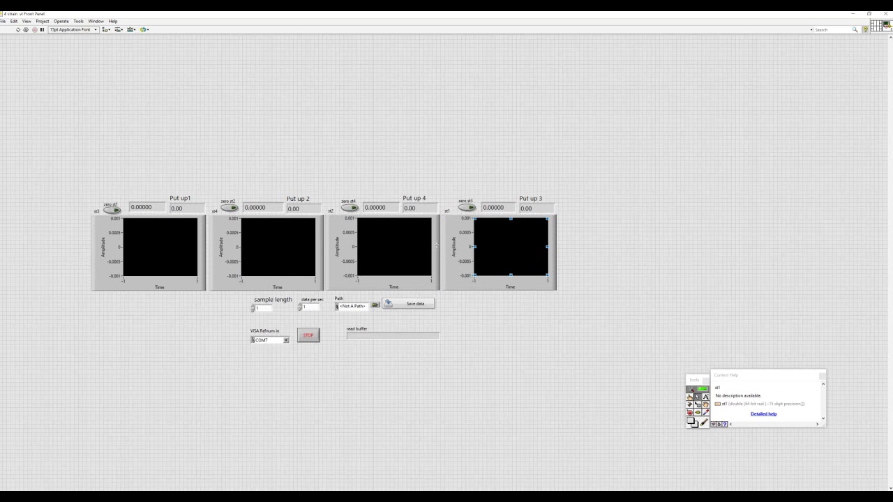 labview 4strain data logger