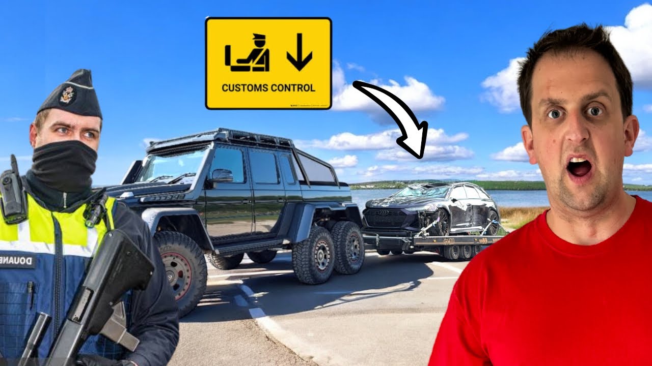 HELD AT ANDORRA CUSTOMS WITH A WRECKED AUDI RS6 | PT2 | #truckertim