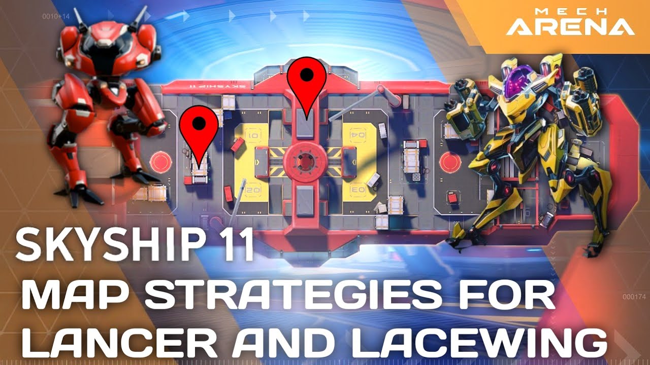 Map Strategies For LANCER and LACEWING 💀 || Mech Arena Strategy || Gameplay 