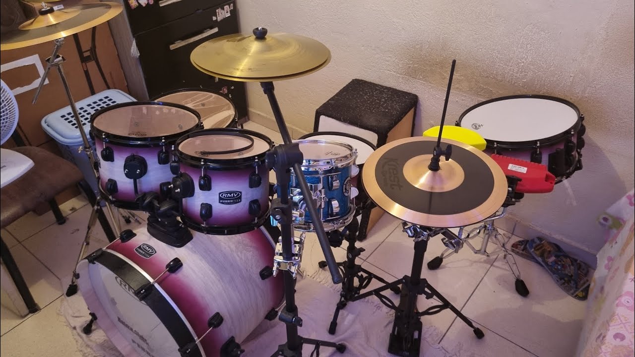 Unboxing E Montagem Da Bateria RMV FiberTech Pink Wood Burst 20