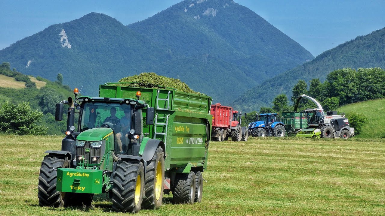 Корма 2024 Claas Jaguar 980, 2x John Deere 6R, New Holland и Case IH