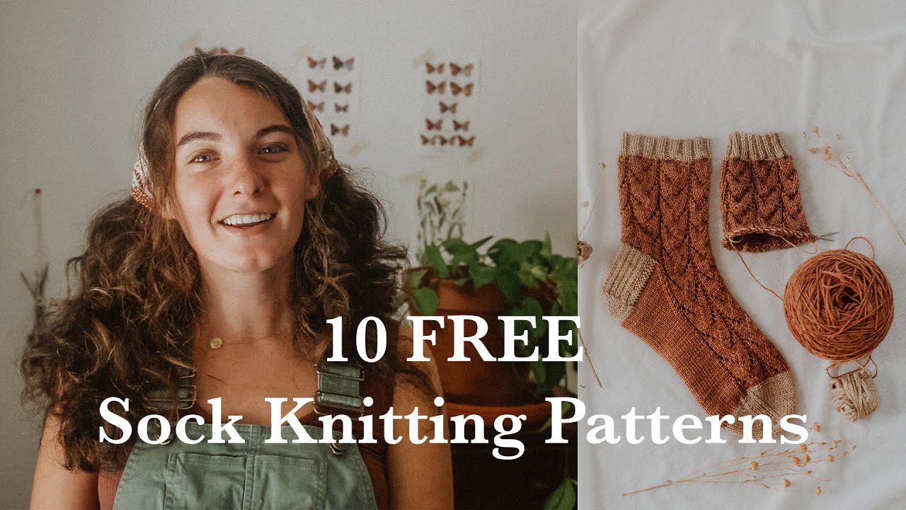 10 Free Autumn & Fall Sock Knitting Patterns