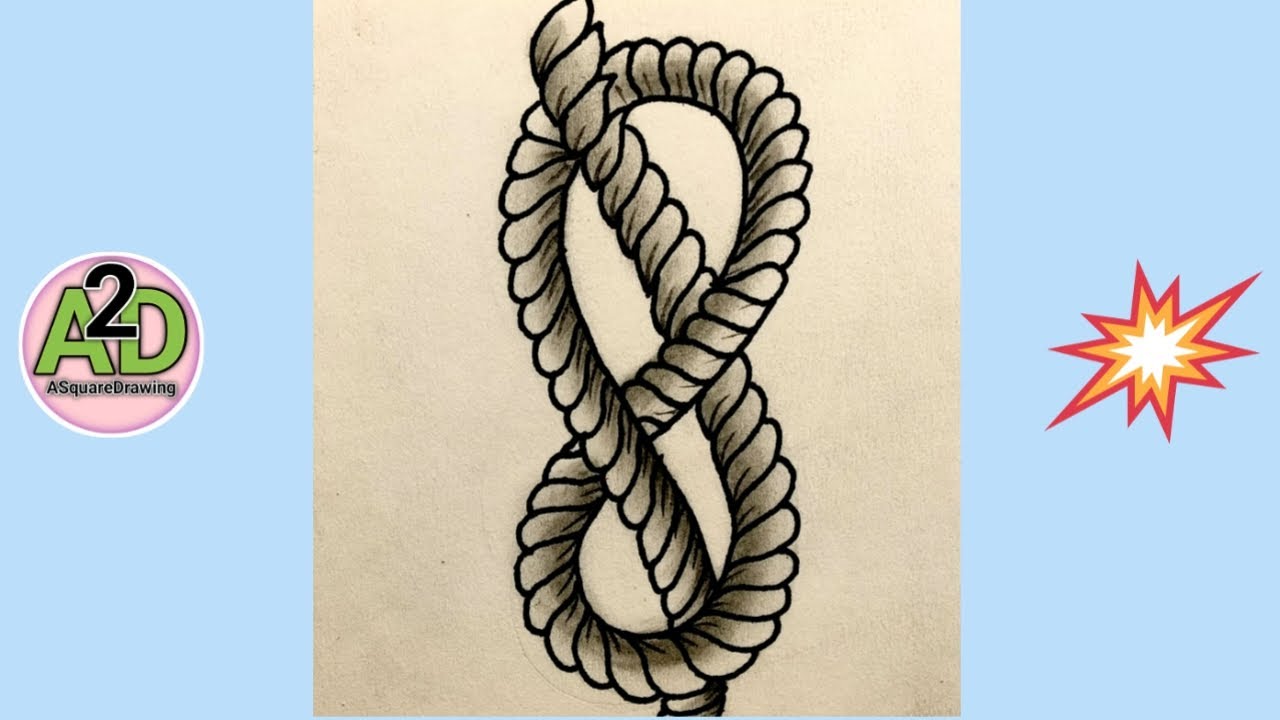 Pattern Drawing-4 | Pattern Drawing Ideas 💡 | Rope Shape Pattern Drawing