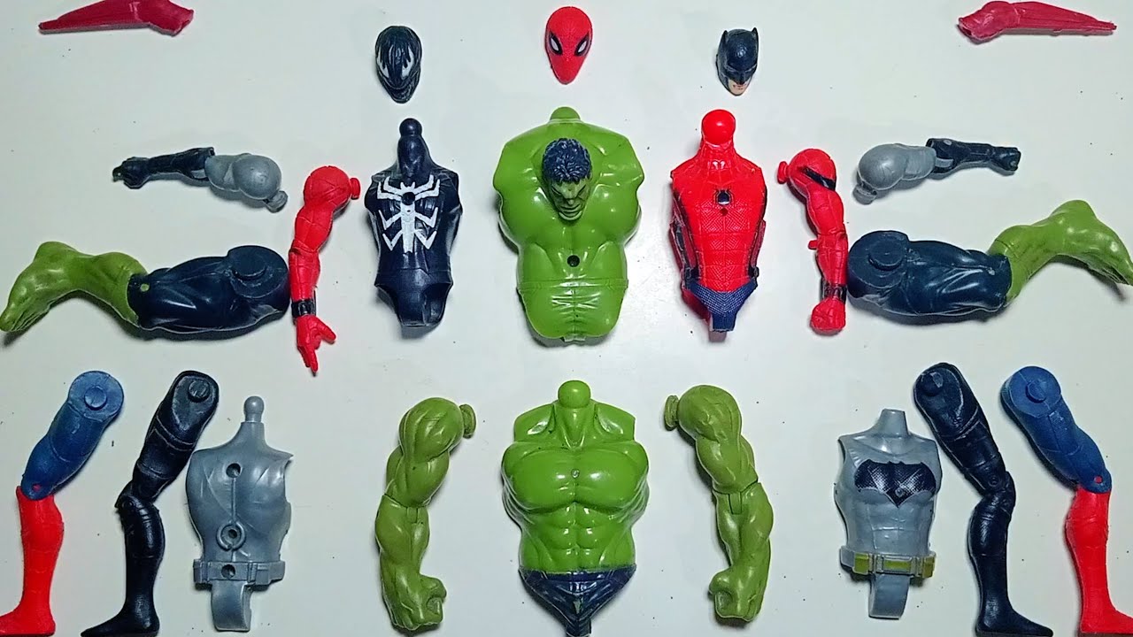 AVENGERS TOYS MARVEL'S,VENOM ,HULK , SPIDERMAN,BATMAN , SUPERHERO TOYS ACTIONS VIDEO 