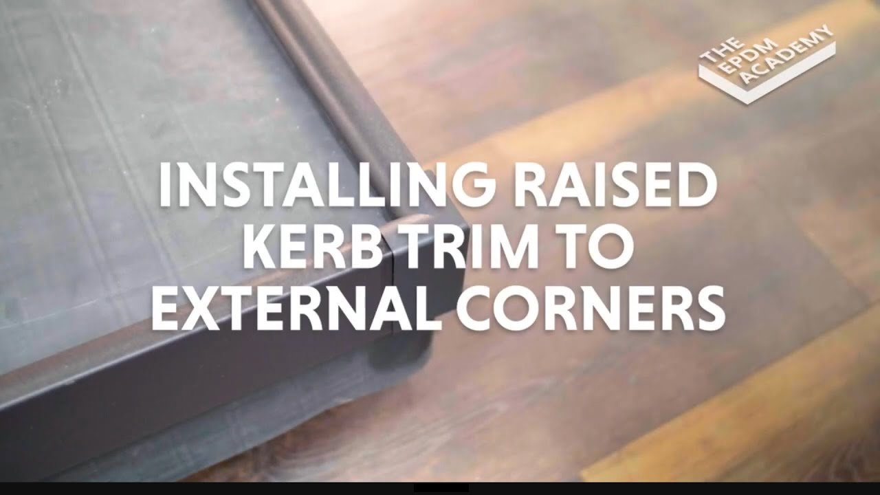 HOW TO INSTALL RAISED KERB TRIM TO EXTERNAL CORNERS - INTEGRA-TRIM BY FLEXIPROOF®