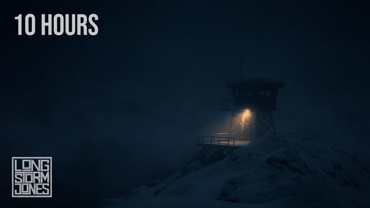 Winter Fog at Ironcrest Lookout — Wind, Snow & Rolling Fog Ambience | 10 HOURS
