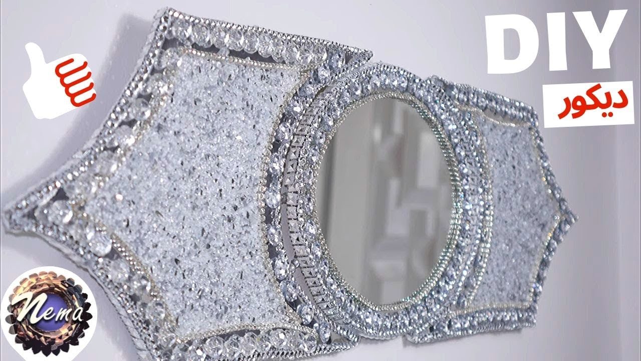 DIY|اصنعي ديكور راقي للصالون👌💖 بمراة و كارطون