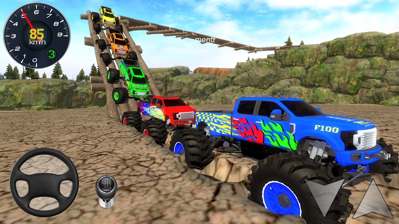 Jeep Cars Mega Stunts Ramp Simulator #5 - Offroad Monster Truck Driving 3D - android gameplay ios