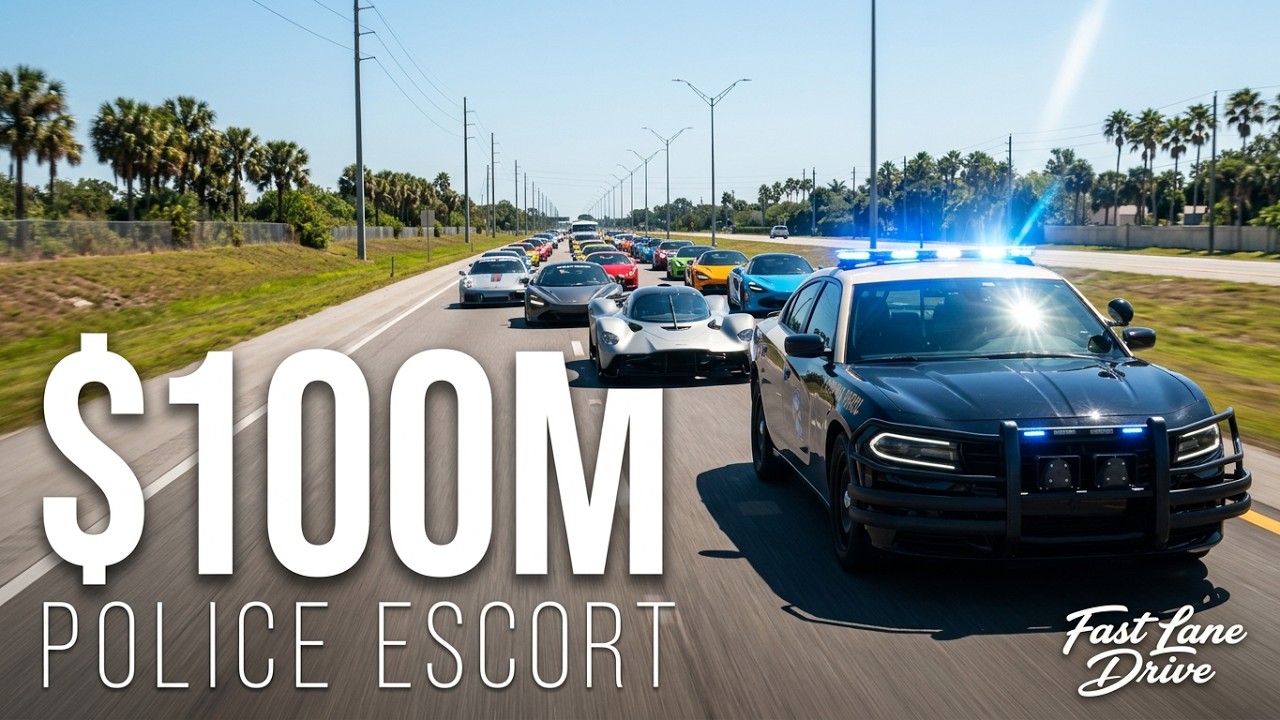 The $100M Police Escort: Only 1 Aston Martin Valkyrie in Florida?