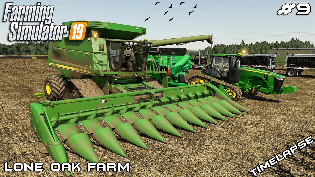 Harvesting corn & demoing equipment | Lone Oak Farm 19 | Farming Simulator 19 | Episode 9