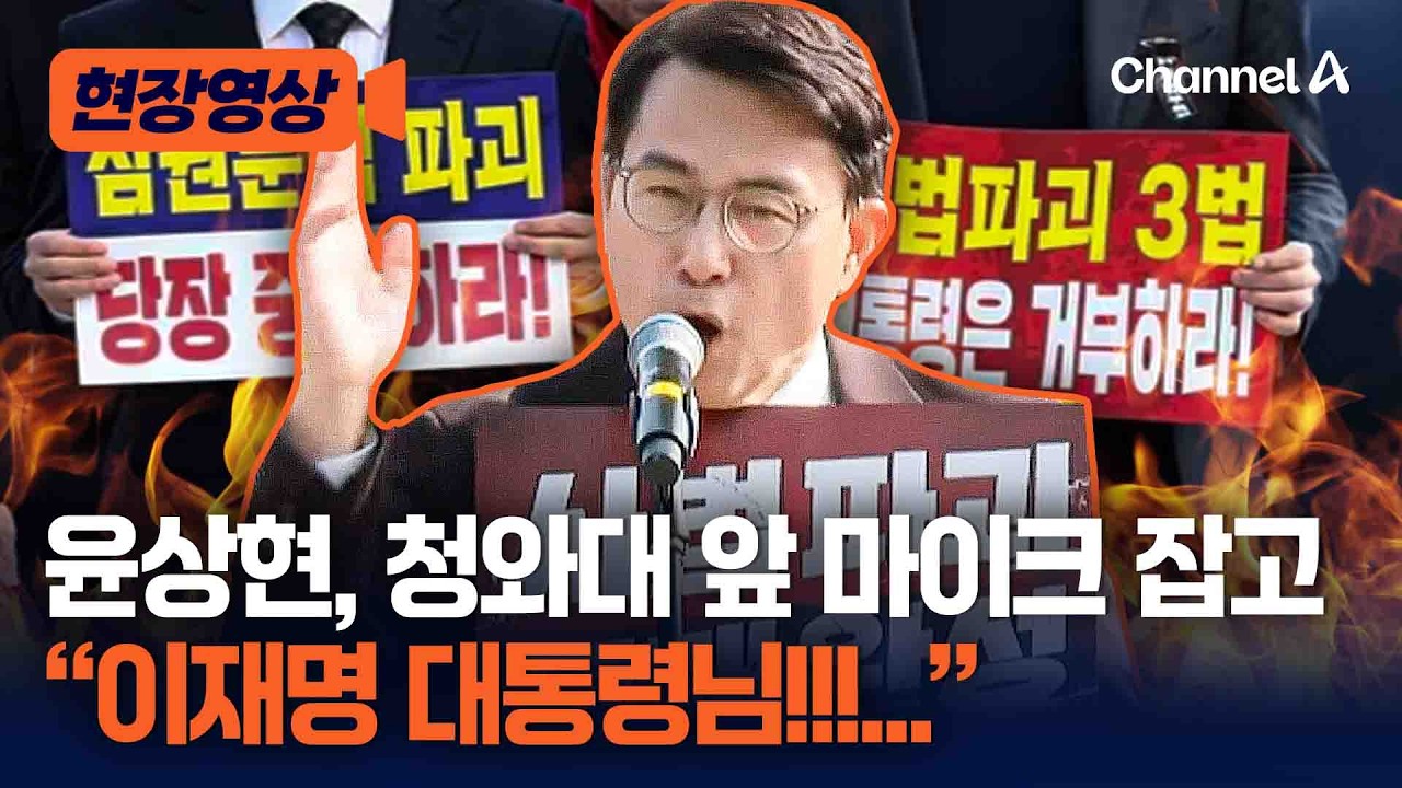윤상현 청와대 앞 