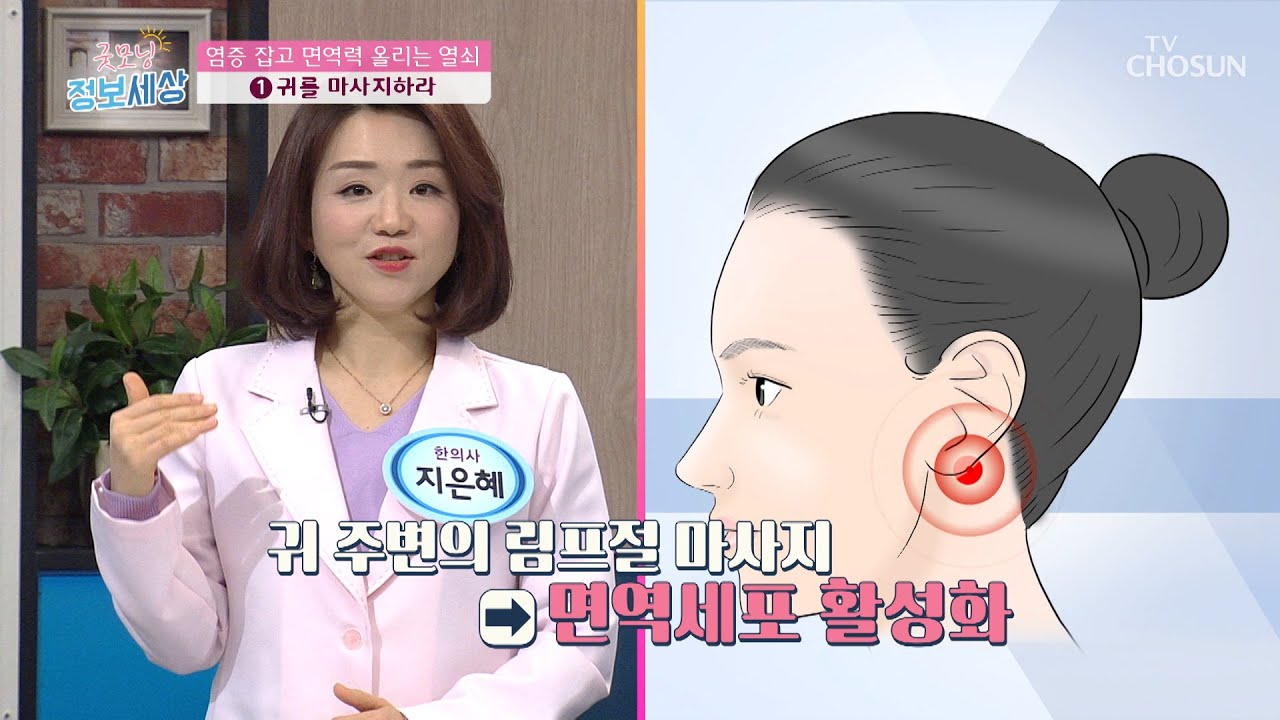 림프절 마사지로 노폐물 배출! 『귀 마사지법』 [굿모닝 정보세상] 172회  20200313