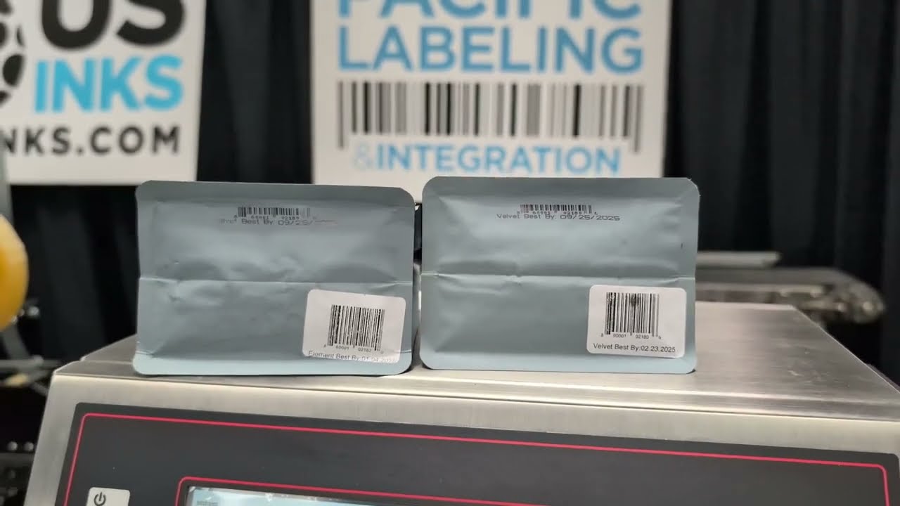 Squid Ink JetStream CIJ Printer Marking Coffee Bags | Premium CIJ Inks from USINKS.com