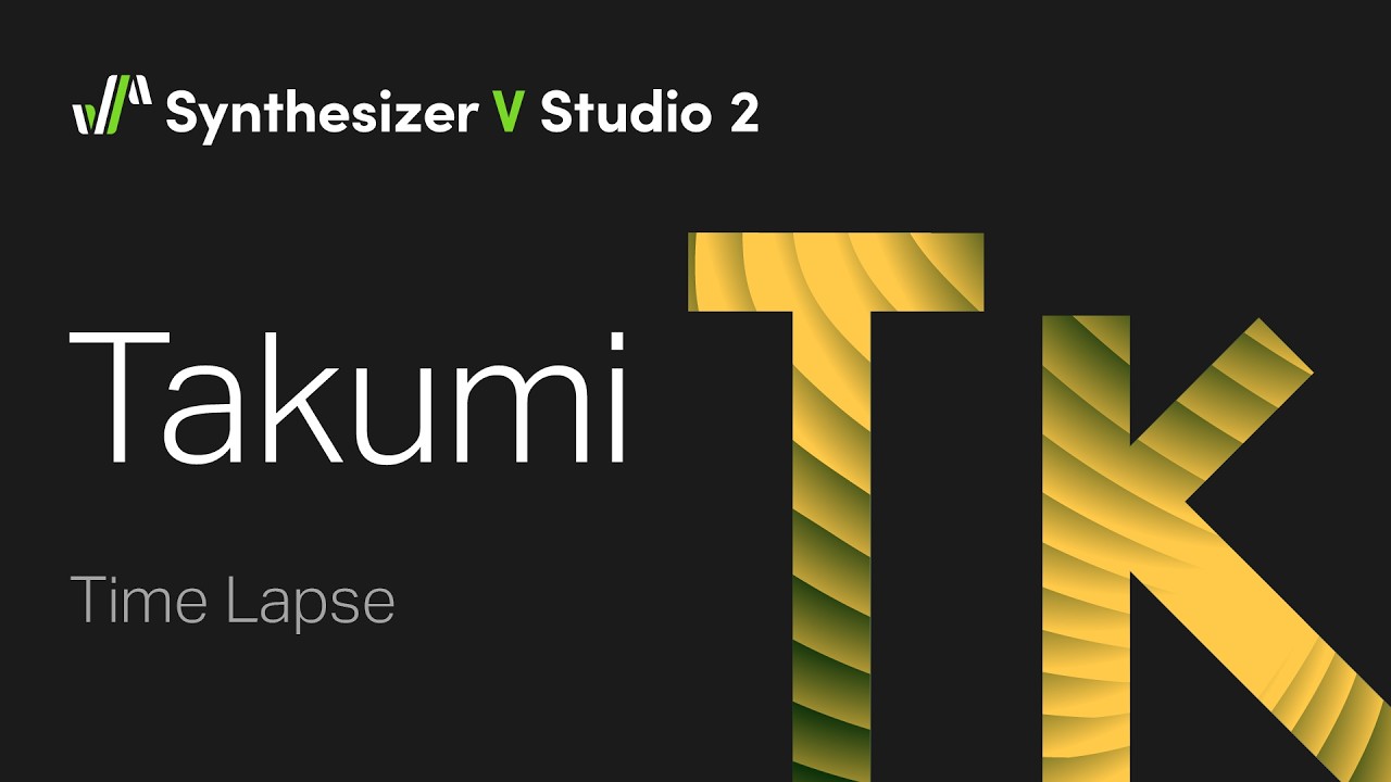 Synthesizer V Voice Takumi Demo - Time Lapse