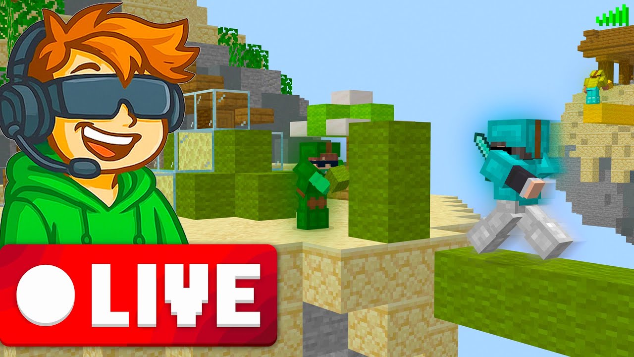 Playing Bedwars And Some Mini Games With Viewers Play With Me Now #shorts #minecraft #bedwars