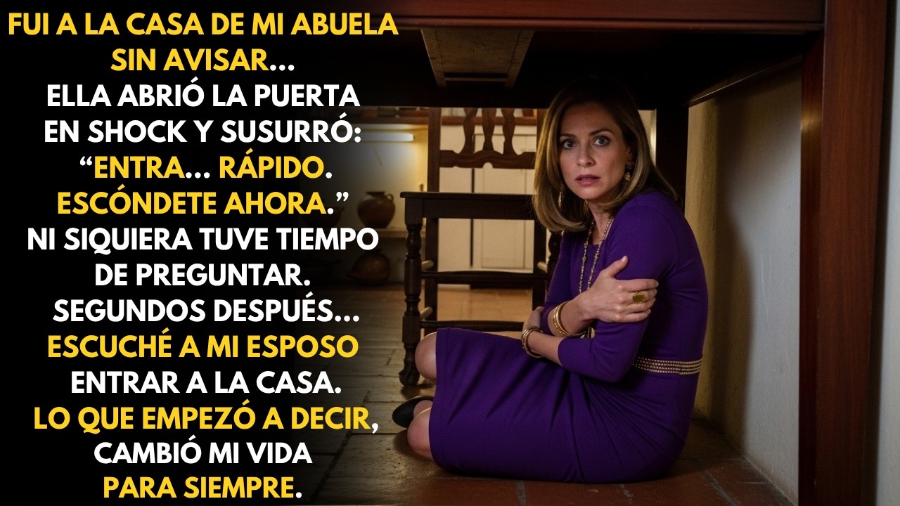 Mi abuela me hizo esconderme&hellip; segundos despu&eacute;s, mi esposo entr&oacute; y dijo algo que nunca deb&iacute; escuchar