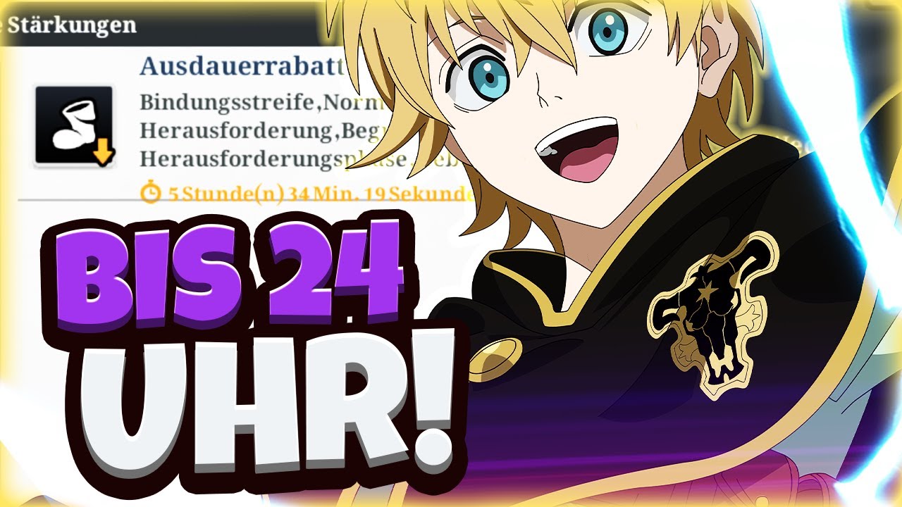 GLOBAL HALF STAMINA BUFF! SERVER BUFFS GLOBAL NEW YEARS! BLACK CLOVER MOBILE DEUTSCH