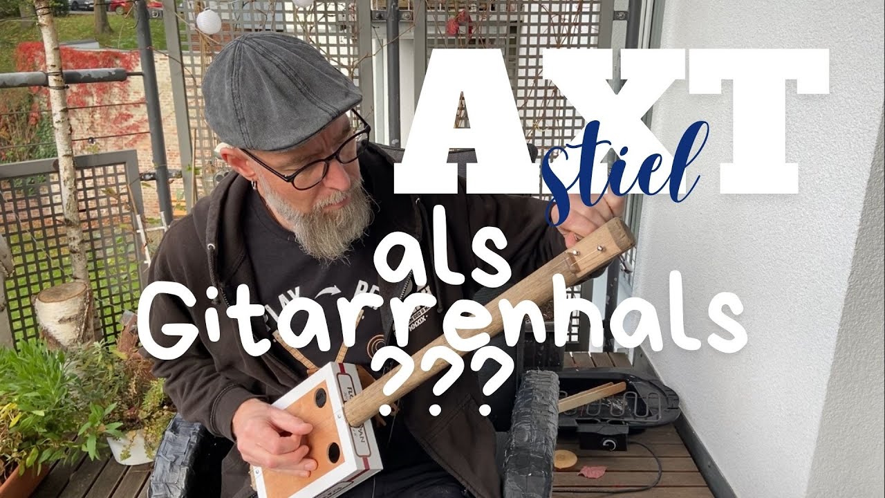 Axtstiel Cigar Box Slide Gitarre 2-string