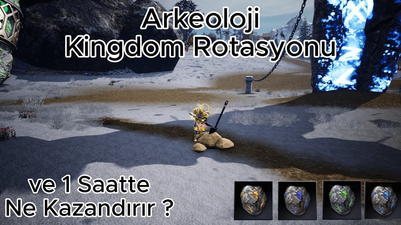 Arkeoloji Kingdom Rotasyonu ve / 1 Saatte Ne Kazandırır ? Rise Online #riseonline