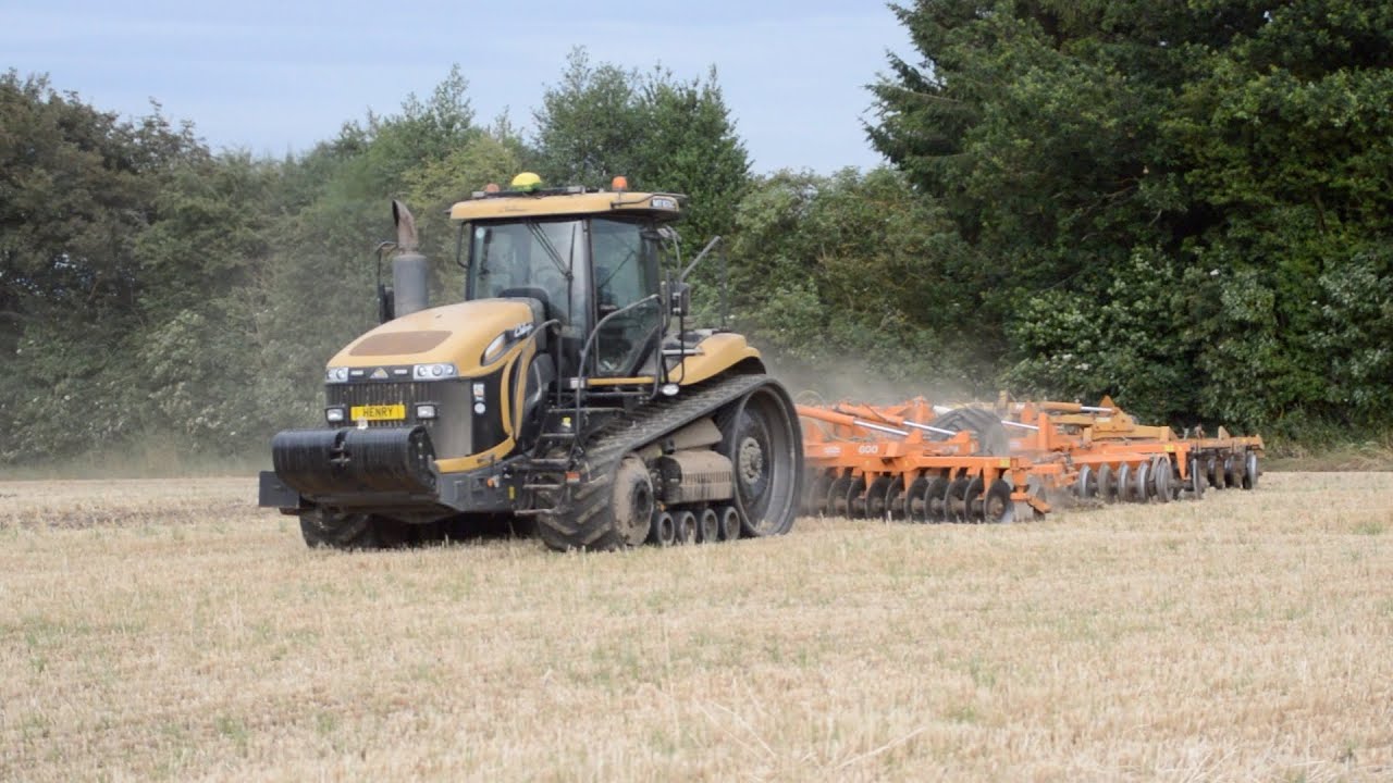 Big CAT Crawler Power - Challenger 875C & Simba Solo Tillage Train Cultivating