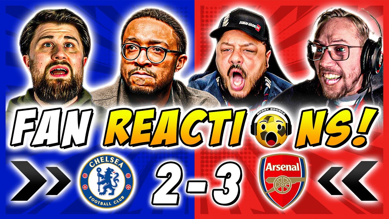 Chelsea & Arsenal Fans Reactions to Chelsea 2-3 Arsenal | Carabao Cup Semi Final Fan Reactions