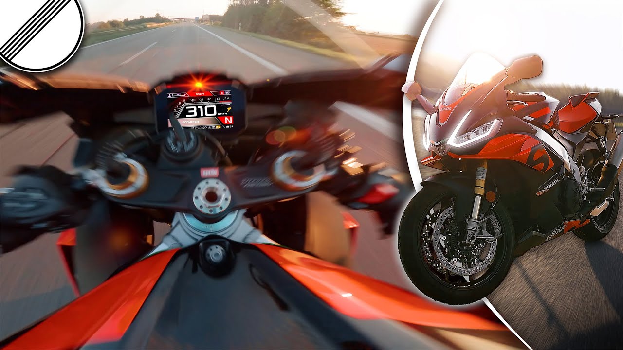 APRILIA RSV4 + АВТОБАН 🚀 0-300 КМ/Ч за секунды!!