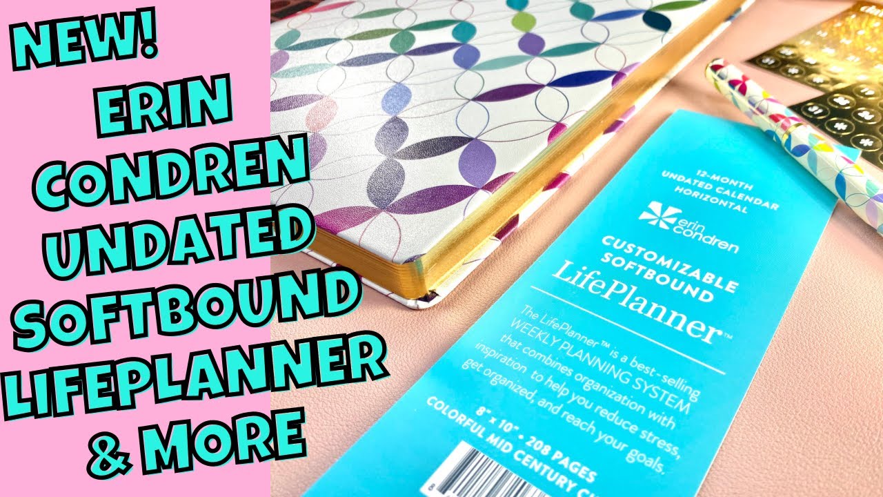 *NEW* ERIN CONDREN UNDATED SOFTBOUND LIFEPLANNER + ACCESSORIES | MCC CUSTOMIZABLE PLANNER