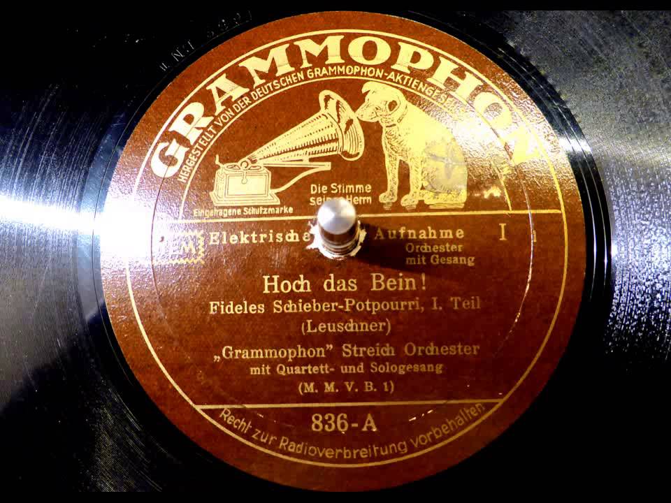Hoch das Bein ! - Fideles Schieber-Potpourri (Kermbach/Fleßburg; 1932)